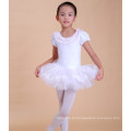 Linda menina profermace vestido cisne padrão branco ballet tutu vestido para saling